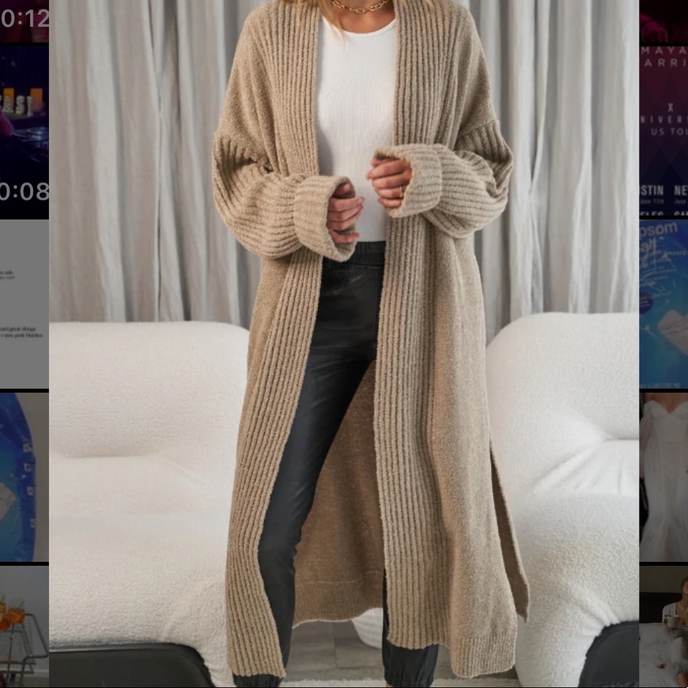 Charli London - Emilie Cardigan - Beige Knitted Cardigan